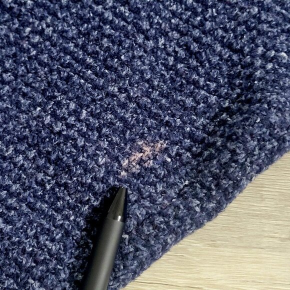 Vintage Woolrich John Rich & Bros Blue Nep Henley Sweater XXL - Picture 5 of 5